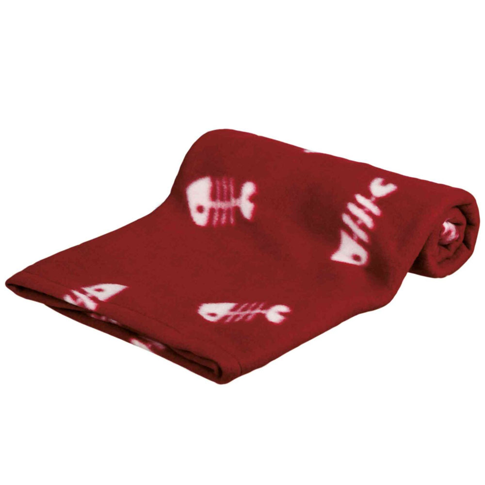 Bild 1 von Trixie Fleecedecke Beany - bordeaux, 100 x 70 cm