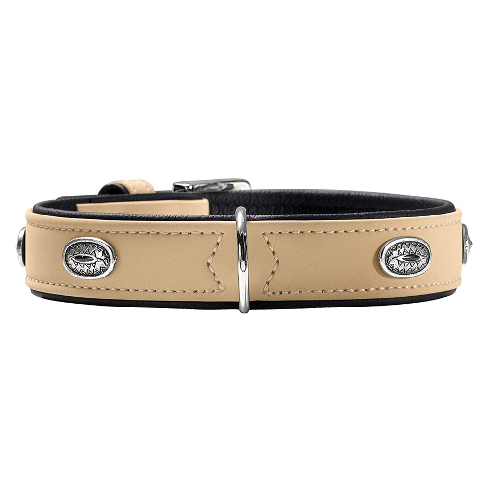 Bild 1 von Hunter Halsband Softie Stone 45 nickel, 32-39 cm  / (Variante) beige/schwarz