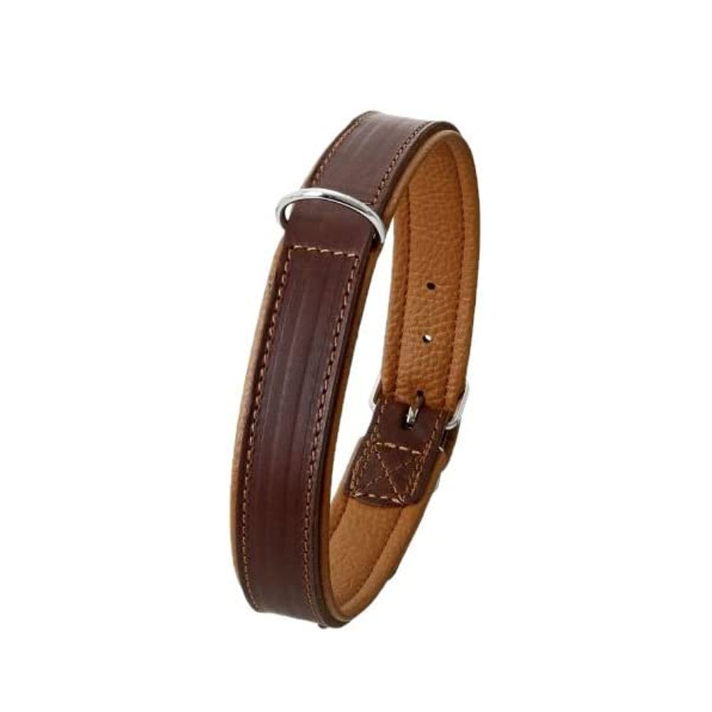 Bild 1 von Karlie Rondo Halsband unterlegt - Braun  / (Variante) 22 mm / 57 cm